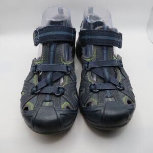 Merrell Boys Hydro Hiker Navy/Green Closed Toe Water Sandals Boys Size US 4M UK3